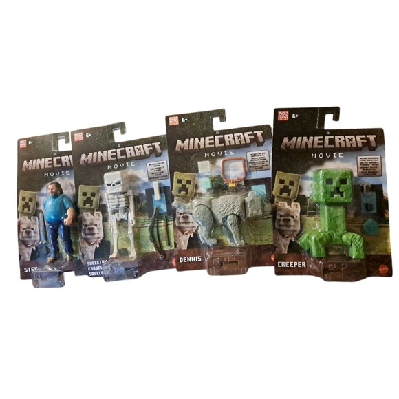Mattel | Toys | 225 Minecraft Movie Jack Black Steve Dennis Creeper ...